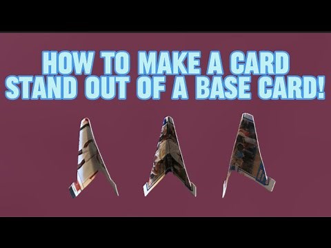 How to Make a Card Stand out of a Base Card! (4 Easy Steps)