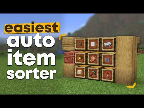 EASIEST AUTO Sorting System Minecraft! (Copper Golem Sorting System) Java 26.2
