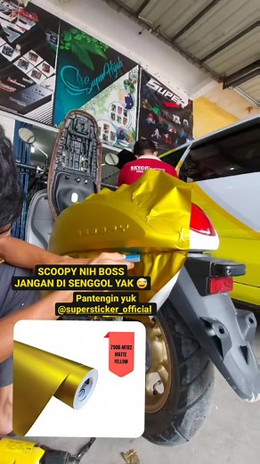 #scoopymodifikasi #scoopy #wrapping #yellow