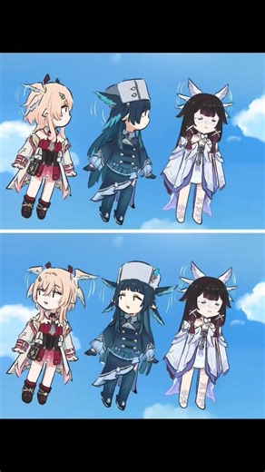genshin x bang dream comic bird and kiss #genshinimpact #genshinfanart #bangdream #mygo