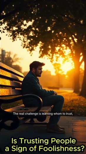 Is Trusting People a Sign of Foolishness