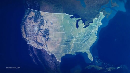 Animated map: The United States