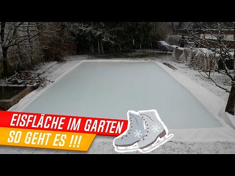 Build your own ice skating rink 😁 Ice rink in the garden!
