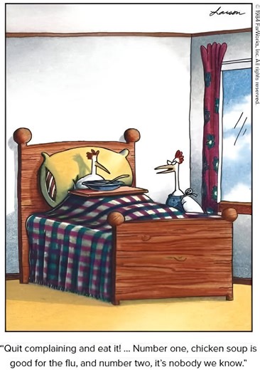 3.1K views · 62 reactions | "Quit complaining and eat it!.. Number one, chicken soup is good for the flu, and number two, it's nobody we know." | Shine On Media | Facebook