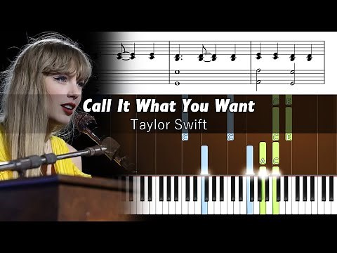 Taylor Swift - Call It What You Want (Eras Tour) - Accurate Piano Tutorial with Sheet Music