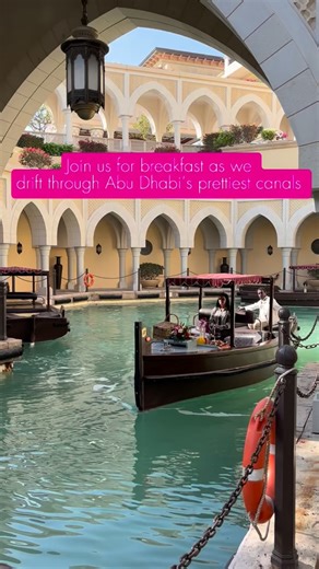 This is what morning are made for. Breakfast on a traditional abra, drifting through canals with warm pastries and Abu Dhabi at its most beautiful. 📍Shangri-La Qaryat Al Beri 🕜 8am to 10am breakfast; 2pm to 6pm afternoon tea | What's On Abu Dhabi