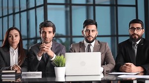 Board Directors Table Looking Laptop Stock Footage Video (100% Royalty-free) 1102777071 | Shutterstock