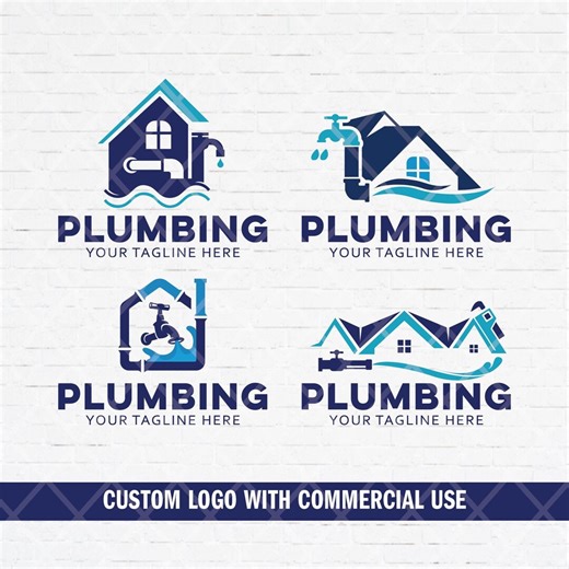 Custom Plumbing Service Logo: DIY Plumbing Company Branding (digital File) - Etsy