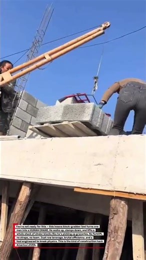 NO WAY… This Grandpa LIFTS 100+ Pounds of Blocks Like It’s NOTHING 😳🔥 #USA #InsaneTools”