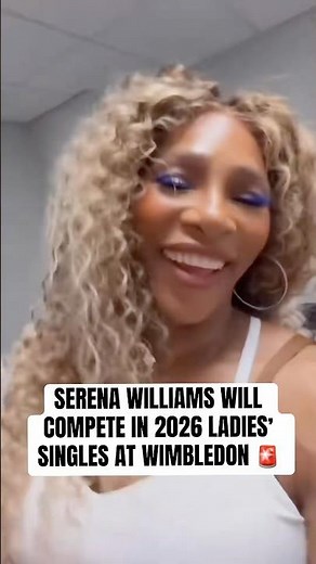 Serena Williams Competing in Singles at Wimbledon