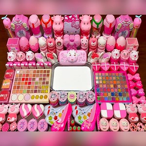 317K views · 4.6K reactions | Special pink - Mixing Random Things Into Glossy Slime - Satisfying Slime Videos | Elsa Slime | Facebook