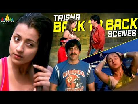Trisha's Back to Back Scenes | Krishna | Telugu Movie Scenes | Ravi Teja ‪@SriBalajiMovies‬