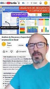 Análisis de Recursos y Capacidades🏅de una empresa✅en Excel #excel #plantillas