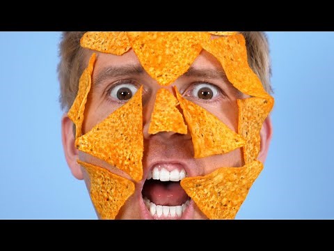 DORITOS GLUED ON FACE!