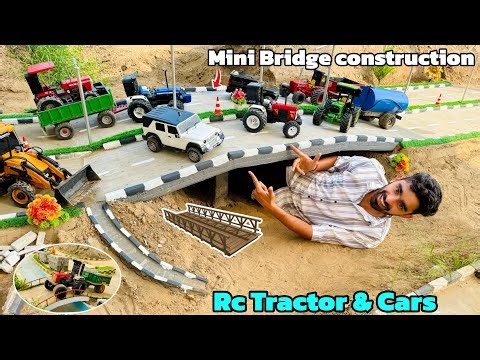 Making a Mini Bridge in Mini City using Rc vehicles || Rc Cars and Tractor @Aakash946