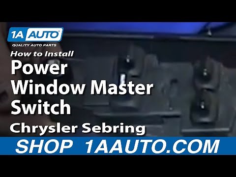 How to Replace Power Window Switch 01-04 Chrysler Sebring