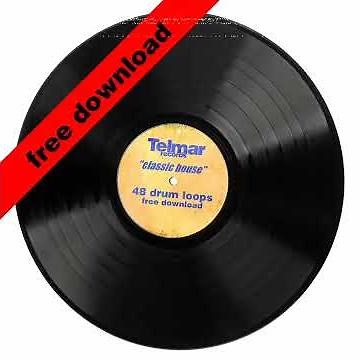 Classic House Drum Loops from 90s vinyl collection, Free Download.