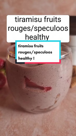 Tiramisu allégé aux fruits rouges et spéculoos
