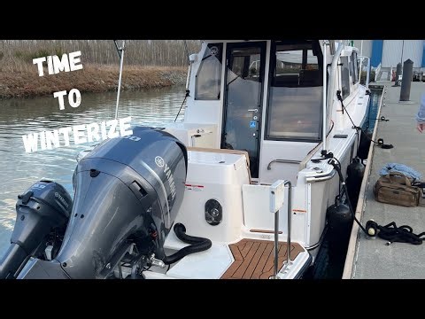 Time to Winterize our Ranger Tug R27ob | Winterize with us