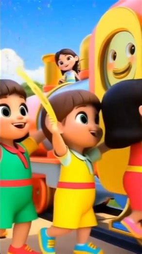 “Kids Train Adventure – Fun Ride with Dancing Animals#KidsSongs#shorts #cartoontrain