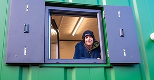 Inside the pods providing 40 rough sleepers a bed this Christmas