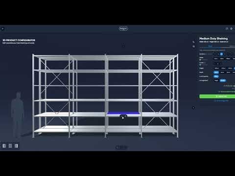 3D Web Configurator for Custom Furniture | Shelf Configurator by AESTAR