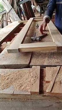 assemble and close the window #woodworking #wood #diy