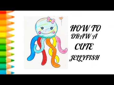 How to Draw Cute Rambo Jellyfish | Easy Drawing for Kids