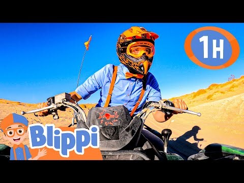 Blippi's Sunny Quad Bike Adventure | Blippi Painting for Kids | Moonbug Kids - Art for Kids 🖌️