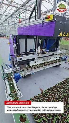 Automatic Plant Potting Machine 🌱 Plants Hundreds in Seconds