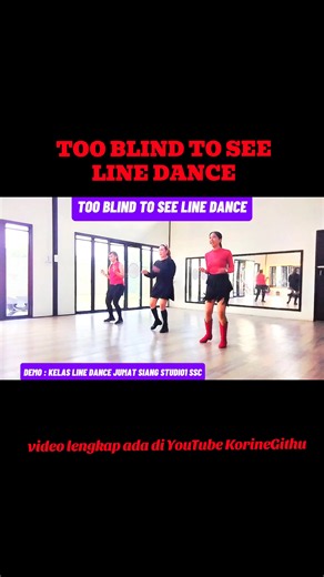 Too Blind to See Line Dance Tutorial (32 Count, 4 Wall)