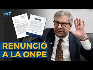 JNJ accepted Piero Corvetto's resignation: What will happen at ONPE?