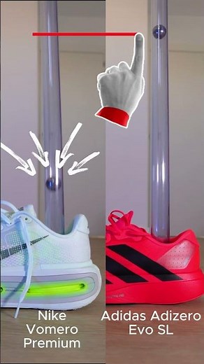 Nike Vomero Premium vs Adidas Adizero Evo SL🔥 #runningshoes #adidasrunning #nikerunning