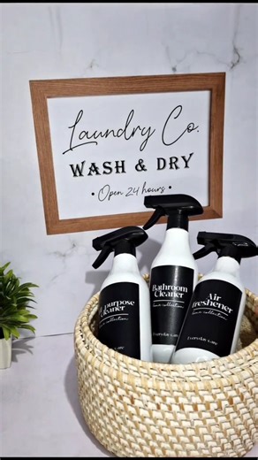 Colorful Designs on Instagram: "Washing away worries, one load at a time! 🌸💦 Got a laundry poster to brighten up the space and sprayers to make it sparkle!"