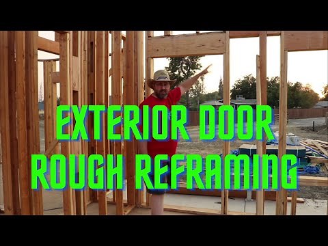 How I Reframed a Entry Door Rough Opening
