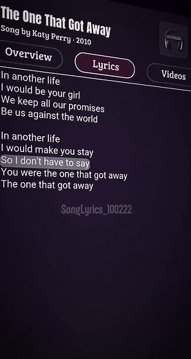 The One That Got Away by Katy Perry - A Deep Dive