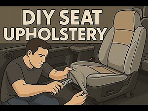 F250 Driver Seat Repair DIY | Cushion, Heater, & Leather Cover Replacement. It's Easy!