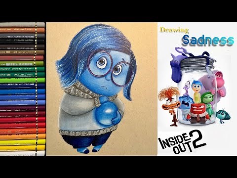 Drawing Sadness from Inside Out 2 | step by step | easy to follow