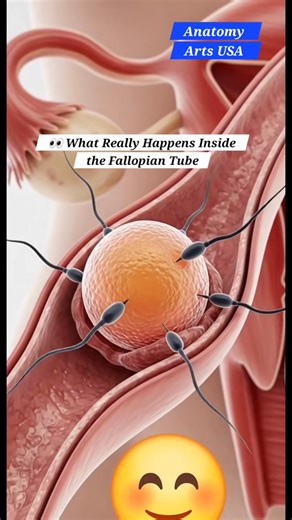 What really happens inside the fallopian tube 🩺😊👇 #an... #fallopiantubes | Jackky