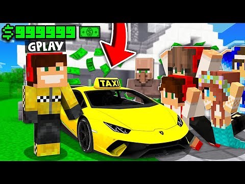 MINECRAFT ALE JEŻDŻĘ TAXI I ZARABIAM 1.000.000$?! GPLAY & LAKI