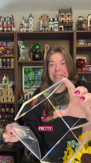 Running out of display spots for your collection? Add risers! #lego #collection #flowers