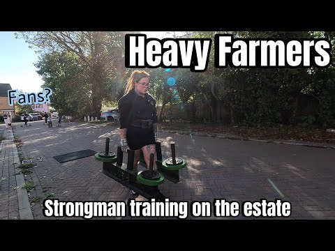 Farmers and sandbags strongman session | Peak phase | Street training | QOTN PREP