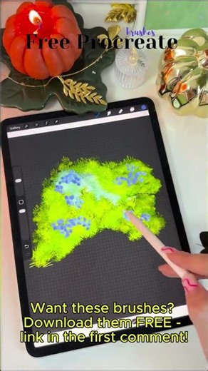 Create Forest Scenes in Seconds with Procreate #digitalart #digitalpainting