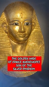 The Golden Mask of Prince Amenemopet — Son of the Silver Pharaoh ✨👑 Inside the Egyptian Museum in Cairo rests a masterpiece that radiates pure divinity — the golden funerary mask of Prince Amenemopet, son of Pharaoh Psusennes I, the legendary Silver Pharaoh of Egypt’s 21st Dynasty. This mask, crafted over 3,000 years ago, is made entirely of solid gold, symbolizing the flesh of the gods — eternal, untarnished, and divine. Every line across the face reflects not only royal beauty, but also the E