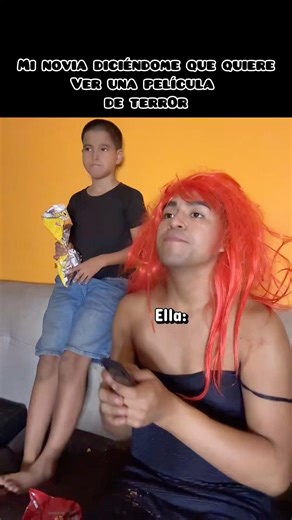 Mi novia diciéndome que quiere ver una película de terr0r🤦😂