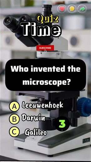 who invented the microscope 🔬?🤔🧠💥#shortsfeed#shortvideo#ytshorts#quiz#quiztime#microscope