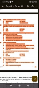 12:27 PM @凅4G 64Practice Paper 1 f...In plants, waste prod... | Filo