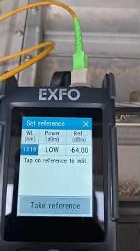 Optical Power Testing with EXFO #expo #optical #fiber #odf #telecom #foryou #viral