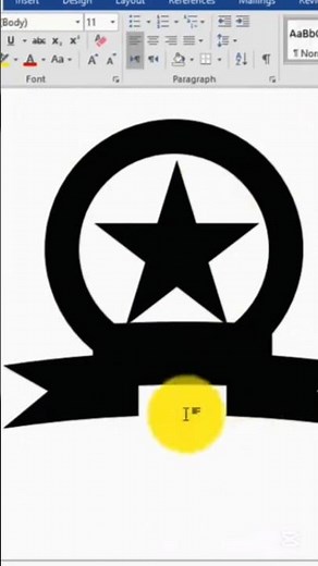 Learn how to make a logo in MS Word step by step! #logo #logodesign #art #drawing #fypシ #fypシ゚viral