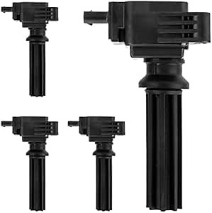 UF670 Ignition Coil Packs,4 Packs Fit for Focus,Escape,Edge,Fusion,M-ustang,EcoSport,MKZ,Explorer,Range R-over Evoque,Discovery Sport,XE,Taurus,LR2,XF,MKT,Special Service Police Sedan 2012-2020